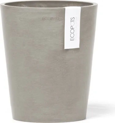 Produktbild von Blumenvase Ecopots Morinda Kunststoff Ø 12,8 cm 14 x 14 x 15 cm braun