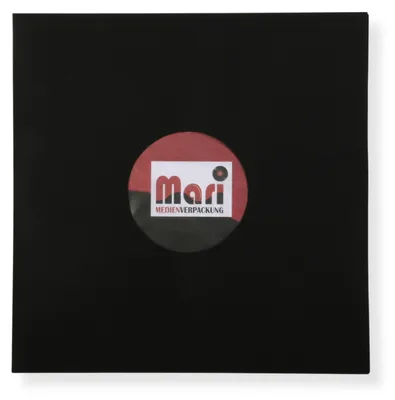 Produktbild von Schwarze Innenhüllen für LP Maxi Single Vinyl Schallplatten 309x301/304 mm gefüttert 80 g Papier 400 Stück