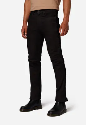 Produktbild von Herren Lederhose Schnürhose Ricano S/L Jeans 01 Nubuk – Schwarz / 36