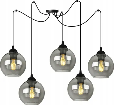 Image de Élégante Suspension Avec Abat-Jour En Verre