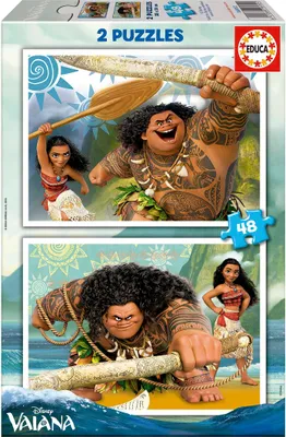 Produktbild von Educa - Disney - Vaiana - Puzzle 2x48 Teile