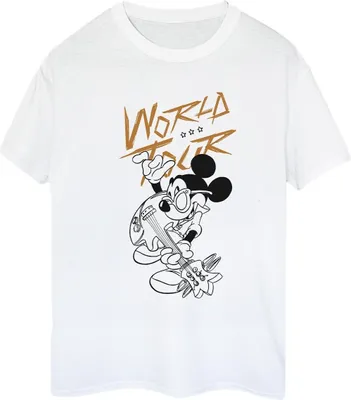 Produktbild von Disney - "World Tour" T-Shirt für Damen BI39115 (XL) (Weiß)