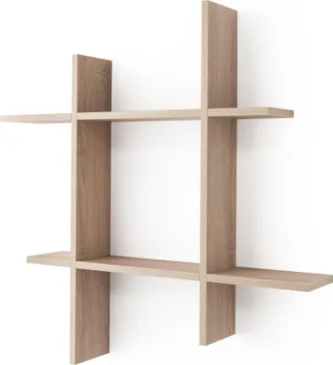 Produktbild von Wandregal LUCIA, Eiche sägerau Holznachbildung