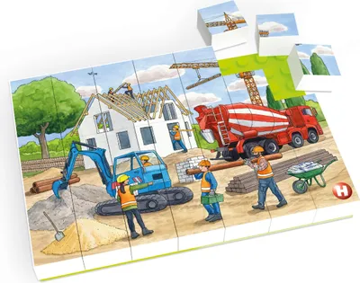 Produktbild von HUBELINO Puzzle Auf der Baustelle (35-teilig)