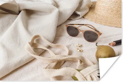 Produktbild von MuchoWow® Poster Sommer - Sonnenbrille - Tasche 60x40 cm - Schlafzimmerdekoration