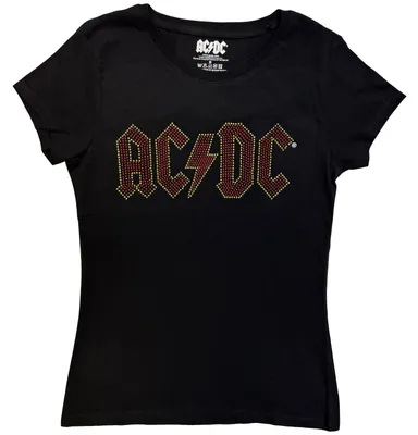 Zdjęcie produktu dla AC/DC Full Colour Logo Black L Damskie Koszulka