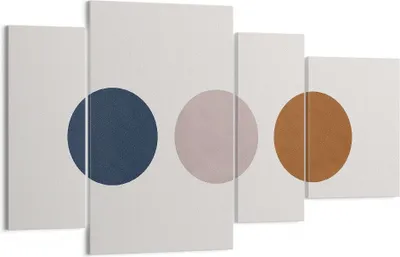 Produktbild von Bild auf Leinwand - Leinwandbild - 4 Teile - Minimalistisch Räder Modern - 120x70cm - Wand Bild - Wanddeko - Wandbilder - Leinwanddruck - Bilder - Wanddekoration - Leinwand bilder - DL120x70-4524