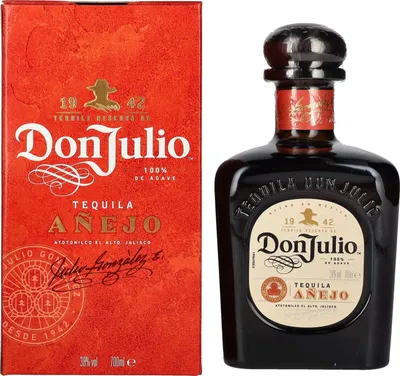 Immagine prodotto di Don Julio Añejo, tequila di Jalisco, Messico, 38 % vol, bottiglia singola, 700 ml