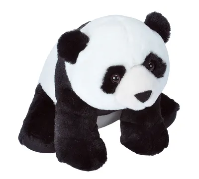 Produktbild von kuscheltier Panda junior 30 cm Plüsch schwarz/weiss