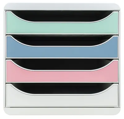 Immagine prodotto di Cassettiera Exacompta BIG BOX, 4 cassetti, colori AutentiK assortiti 310303D