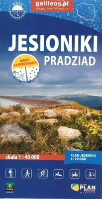 Zdjęcie produktu dla Mapa turystyczna - Jesioniki. Pradziad laminowana