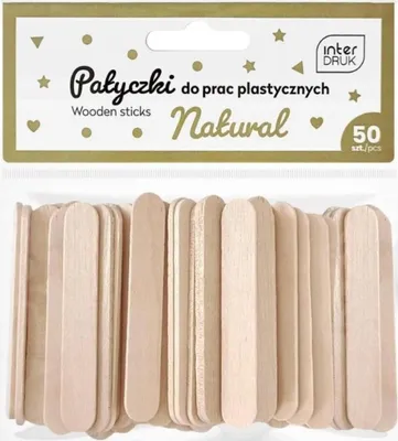 Zdjęcie produktu dla Interdruk Patyczki Kreatywne Do Prac Plastycznych 65 X 10 Mm, 50 Sztuk