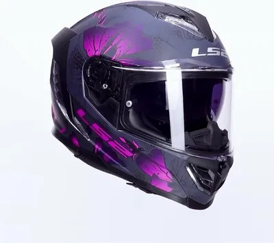 Produktbild von LS2 Integralhelm FF818 Storm III Burst Schwarz Matt Pink XXS