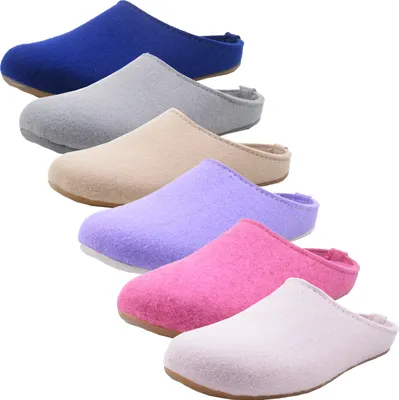 Produktbild von Haflinger Damen Herren Hausschuh Pantoffel Everest Fundus 481024, Größe:41 EU, Farbe:Grau