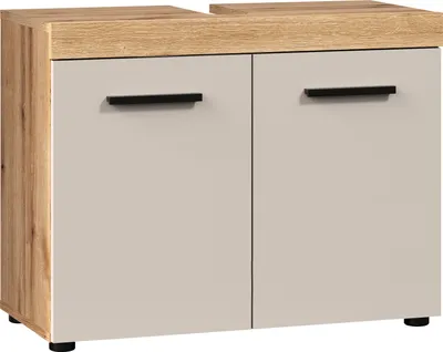 Produktbild von trendteam Bad Ivrea Waschbeckenunterschrank, Evoke Oak Melamin/Kaschmir Melamin, B/H/T ca. 72/56/34 cm