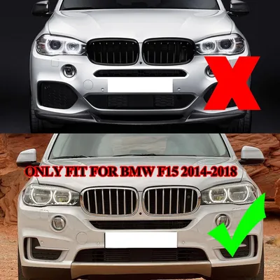 Obrázok produktu pre Mriežka predného nárazníka, originálny diel 51117294475, odolný plast, čierna farba