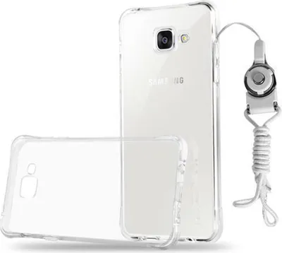 Immagine prodotto di Cadorabo custodia protettiva per Samsung Galaxy A7 2016 in custodia bianca TPU silicone cover con anello
