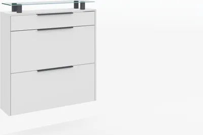 Produktbild von Hängeschuhschrank "Tom", weiß-matt