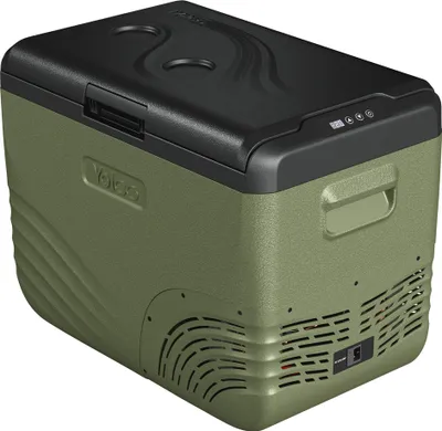 Obrázok produktu pre Yolco NX40 GREEN Elektrický kompresorový chladič, ovládanie aplikáciou cez Bluetooth, 12/24 V a 230 V, s USB pripojením pre osobné a nákladné vozidlo, loď, 37 litrov