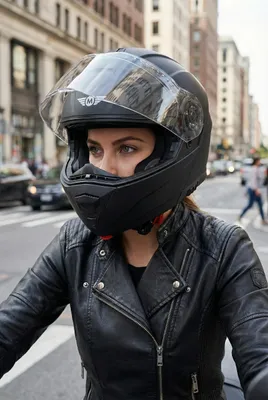 Produktbild von MOTO HELMETS Klapphelm mit Sonnenvisier, ECE 22.06, Modularhelm Motorradhelm Rollerhelm, Flip-Up Integralhelm, Schnellverschluss, F-19