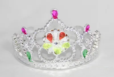 Produktbild von Diadem silber mit LED-Steinen
