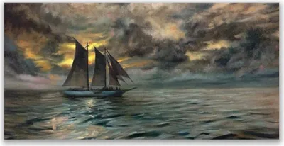 Produktbild von Glasbilder 120x60 Wandbild Druck auf Glas Meer Boot Landschaft