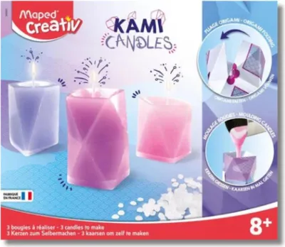 Image de Kit de moulage bougies origami - Maped