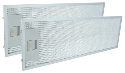 Produktbild von vhbw 2x Filter Metallfettfilter kompatibel mit AEG DF6160-ML, DF6160-ML/A, CHDF6260ML/GB, 942122730, 942122524 Dunstabzugshaube, Kunststoff, Metall