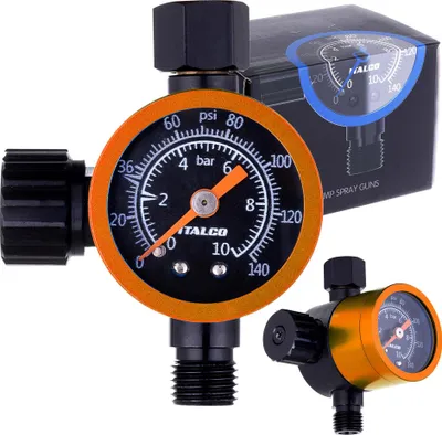 Produktbild von Druckminderer-Membranregler Für 1/4-Pistole Mit Manometer