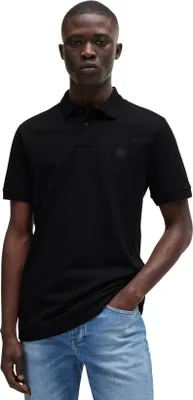 Produktbild von BOSS Passagier Poloshirt schwarz Slim Fit Baumwolle