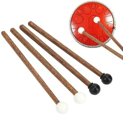 Immagine prodotto di Set di 4 bacchette in acciaio da 16,5 cm per percussioni per bambini