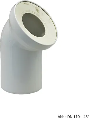 Produktbild von Rehau Klosettbogen DN 110, 45 Grad