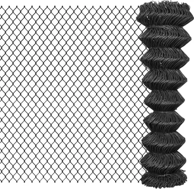 Image de Vidaxl -Netzzaun 15x1,5 m Stahlgrau