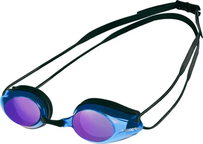 Produktbild von ARENA Tracks Mirror Unisex Wettkampf-Schwimmbrille für Erwachsene, Schwimmbrille mit Verspiegelten Antibeschlag-Gläsern, UV-Schutz, 4 Austauschbare