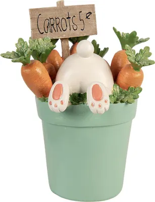 Zdjęcie produktu dla Clayre & Eef Figurka dekoracyjna Królik 21x20x28 cm Biały Plastik