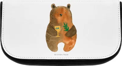 Produktbild von Mr. & Mrs. Panda Kulturbeutel Bär Konfirmation - Weiß - Geschenk, Teddy, kosmetiktäschchen, kulturtäschchen, Gottesdienst, kleiner, Evangelisch, Kirche, Kosmetiktasche