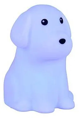 Image de Lampe de table LED RGBW, àtactile, à piles, motif chien, H 15,5 cm
