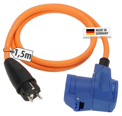 Produktbild von Brennenstuhl 1132910325, 1,5 m, Draußen, IP44, Ölbeständig, Gummi, Neopren, Orange