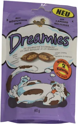 Dreamies Meaty Sticks Katzen-Leckerlis – Mit Lachs, 30 G, Weiche Snacks Für Ausgewachsene Katzen
