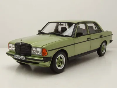 Produktbild von Mercedes 200 AMG W123 1984 silbergrün Modellauto 1:18 Norev