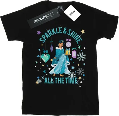 Produktbild von Disney - "Sparkle And Shine" T-Shirt für Damen BI42856 (L) (Schwarz)