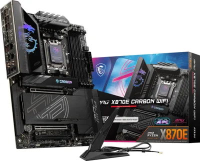 Obrázek produktu pro MSI MPG X870E CARBON WIFI, AMD, Zásuvka AM5, AMD Ryzen™ 7, Zásuvka AM5, DDR5-SDRAM, 256 GB