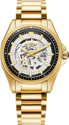 Produktbild von Herrenuhr ROAMER 220984 48 55 20 Gold klassisches Skelett