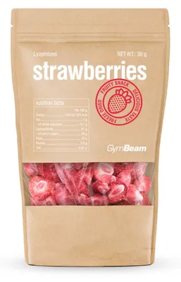 Produktbild von GymBeam - Gefriergetrocknete Erdbeeren, 30 g