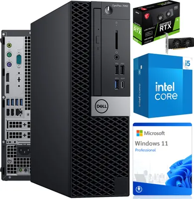Produktbild von Komputer PC Dell OPTIPLEX 7060 SFF RTX i5-8500 16/480 GB SSD Win11 Grade A