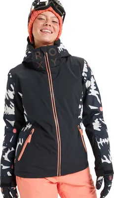 Produktbild von Roxy Damen Ski- Snowboardjacke FREE JET JK, Größe:XS, Farben:true black big flower