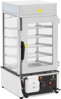 Zdjęcie produktu dla Expondo Royal Catering  Parowar do pierogów – 5 rusztów o wymiarach 30 x 29,5 cm – 30–110°C –