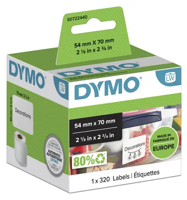 Image de Dymo Etiquettes multi-usage 320x 54 x 70 mm blanc 99015