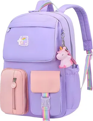 Produktbild von WoYoW® - Mädchen Schulrucksack - Schul Tasche - Schulrucksack für Mädchen - Grundschul Rucksack - Mehrere Fächer
