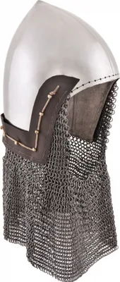 Produktbild von Beckenhaube mit Kettenbrünne aus Rundringen, 2 mm Stahl : M Größe: M
